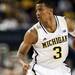 Michigan sophomore Trey Burke in the game against Saginaw Valley State on Monday. Daniel Brenner I AnnArbor.com